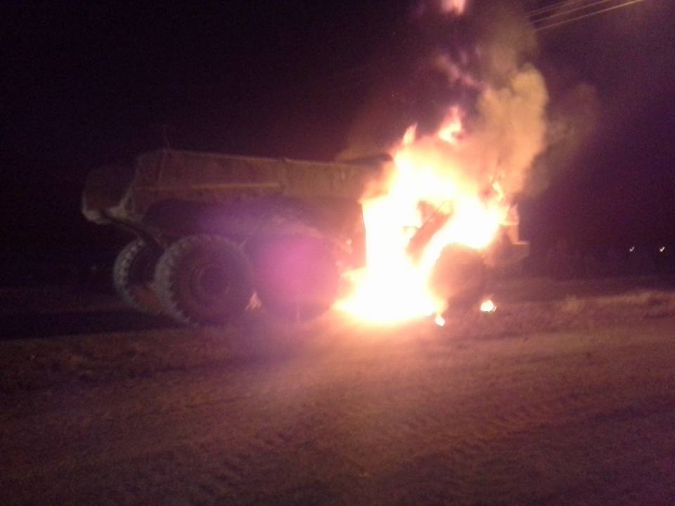 W Karsku płonęła kopalniana wywrotka