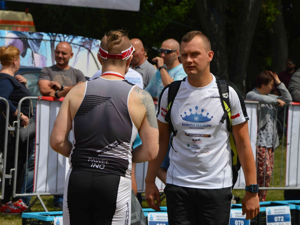 Aquathlon Kruszwica 2017: Zawodnicy pokonują liczący pięć kilometrów bieg! [FOTO]