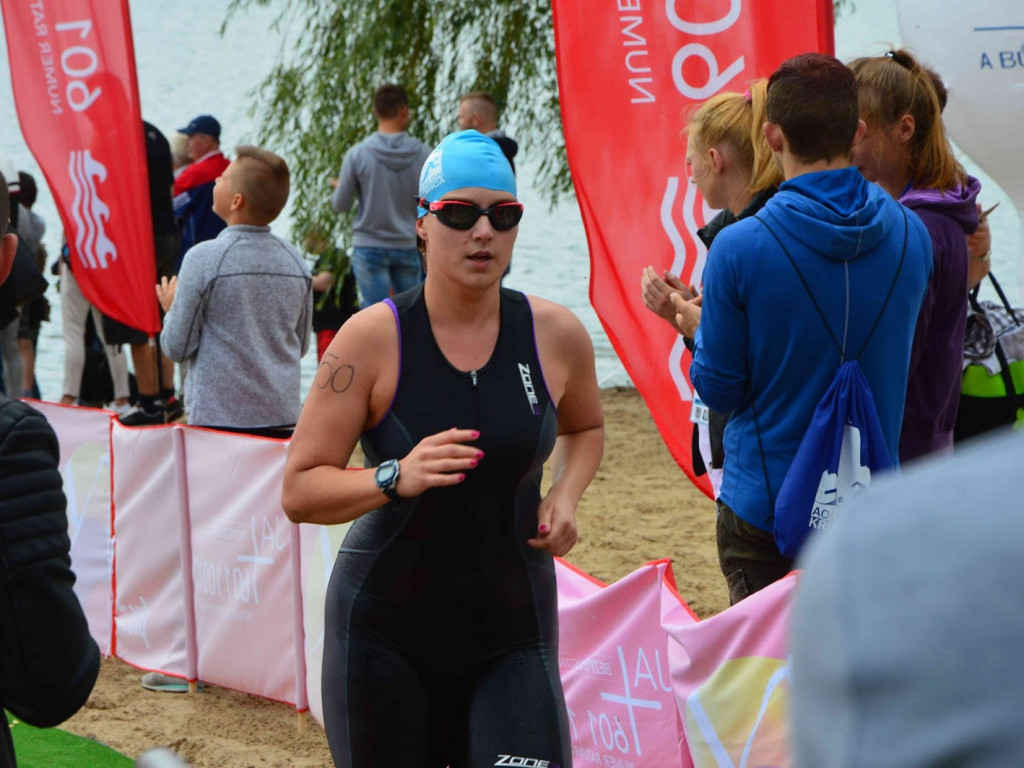 Aguathlon Kruszwica 2017: Zawodnicy rywalizują w wodzie [FOTO+VIDEO]