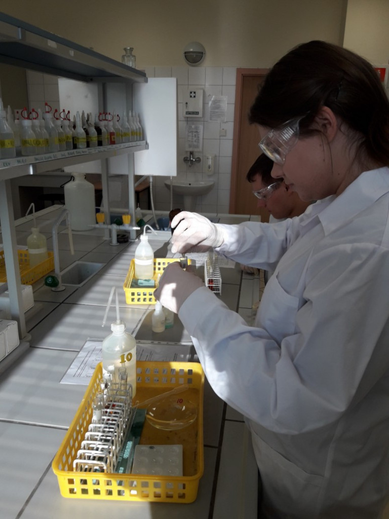 Uczniowie Zespołu Szkół Ogólnokształcących w Kruszwicy wzięli udział w zajęciach laboratoryjnych