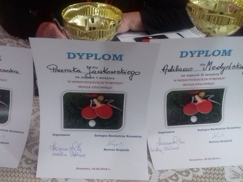 W Chełmcach zorganizowali Turniej Tenisa Stołowego