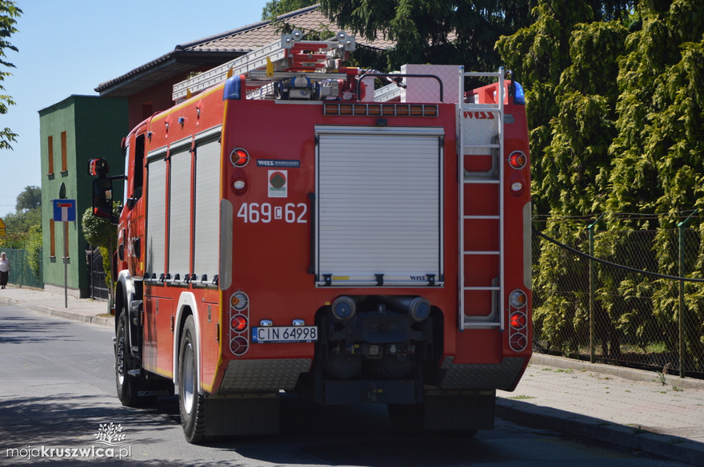 Pożar na prywatnej posesji