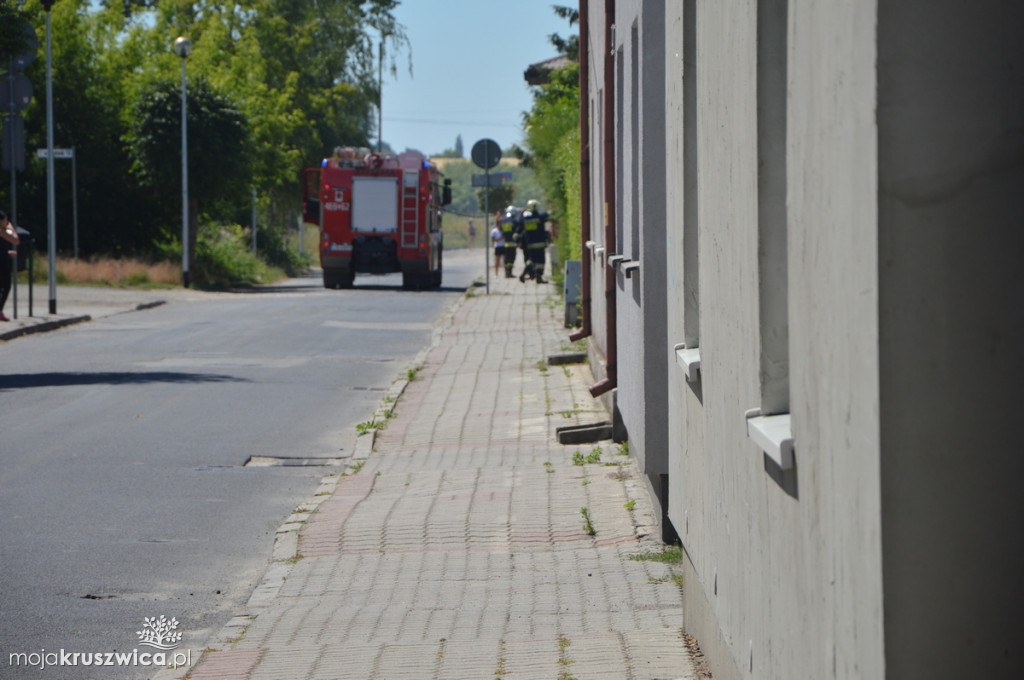 Pożar na prywatnej posesji