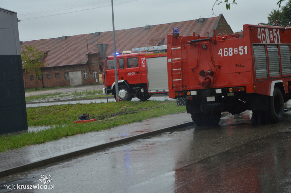 Ulewa nad Kruszwicą zdj. internautów
