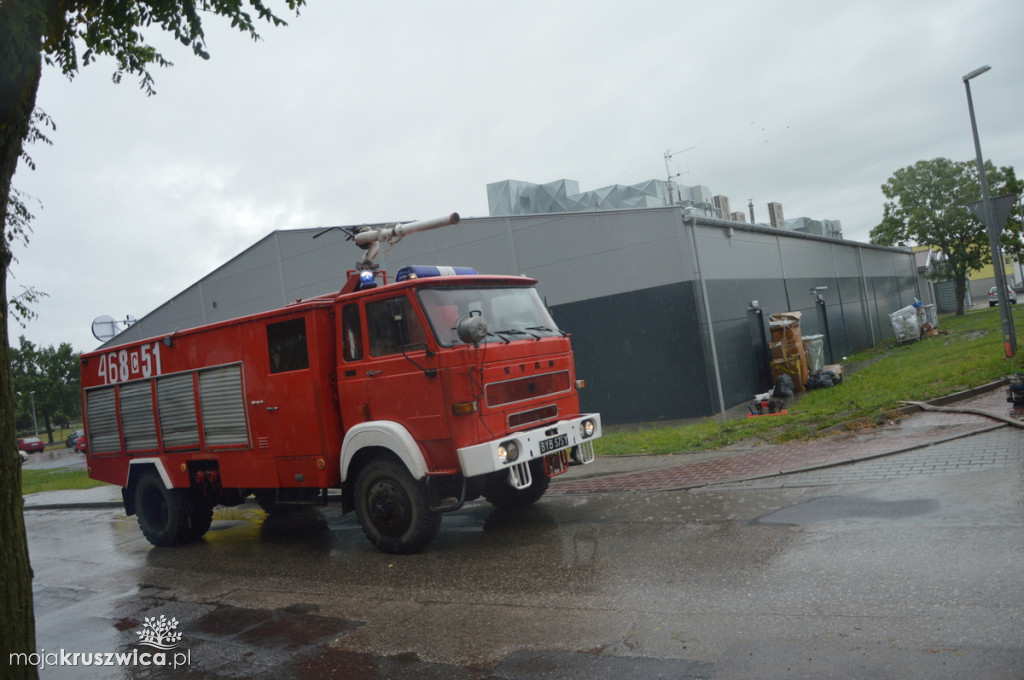 Ulewa nad Kruszwicą zdj. internautów