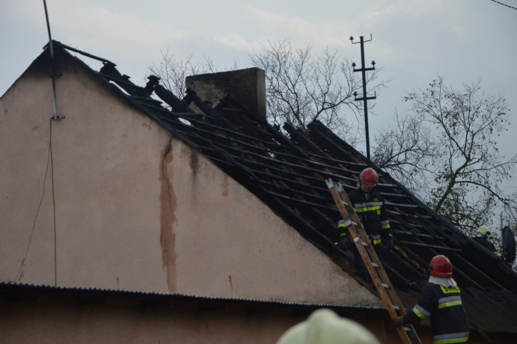 Pożar domu w Gocanówku