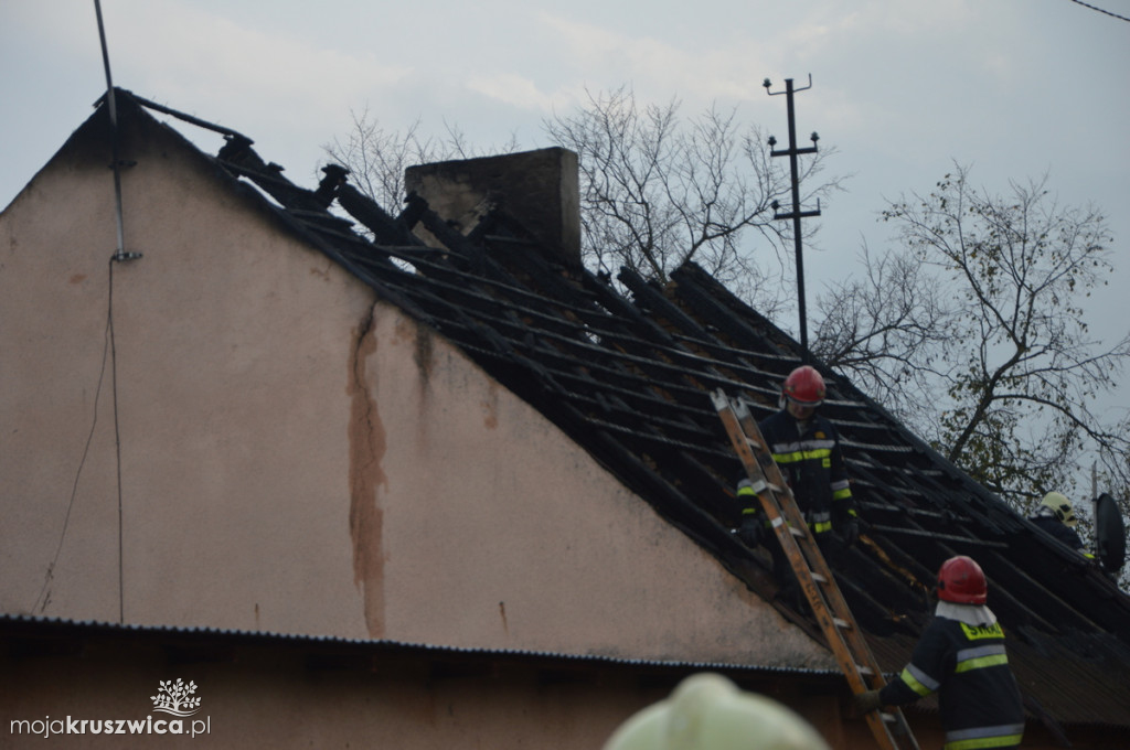 Pożar domu w Gocanówku