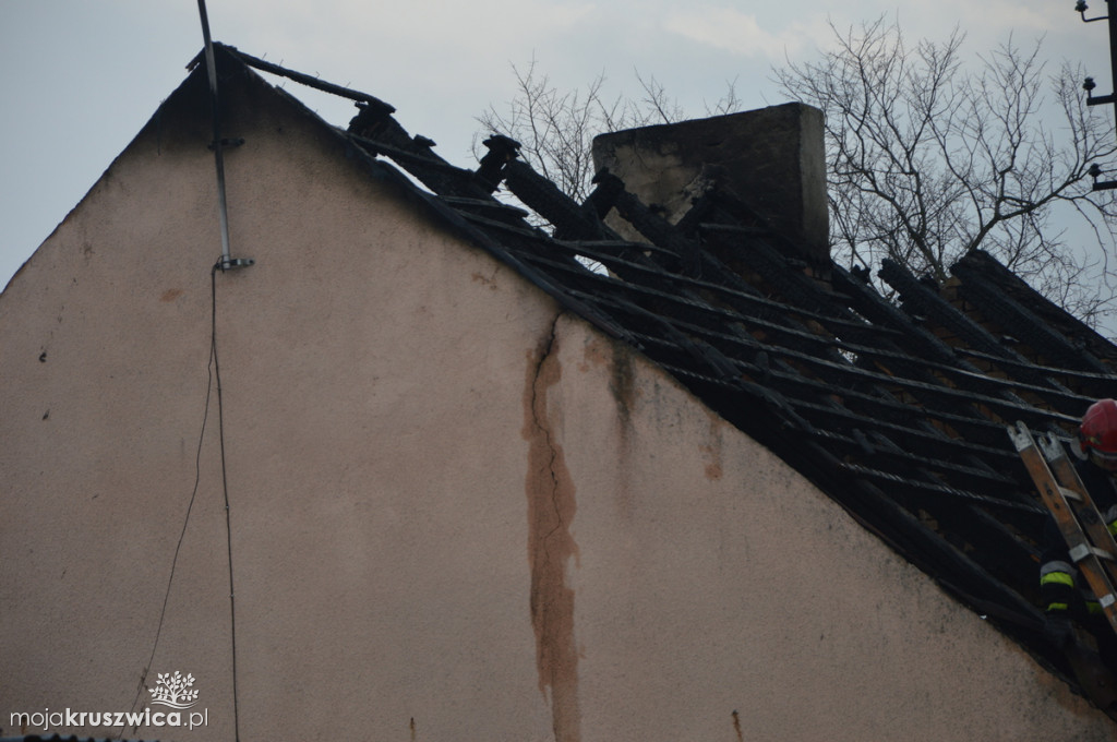 Pożar domu w Gocanówku