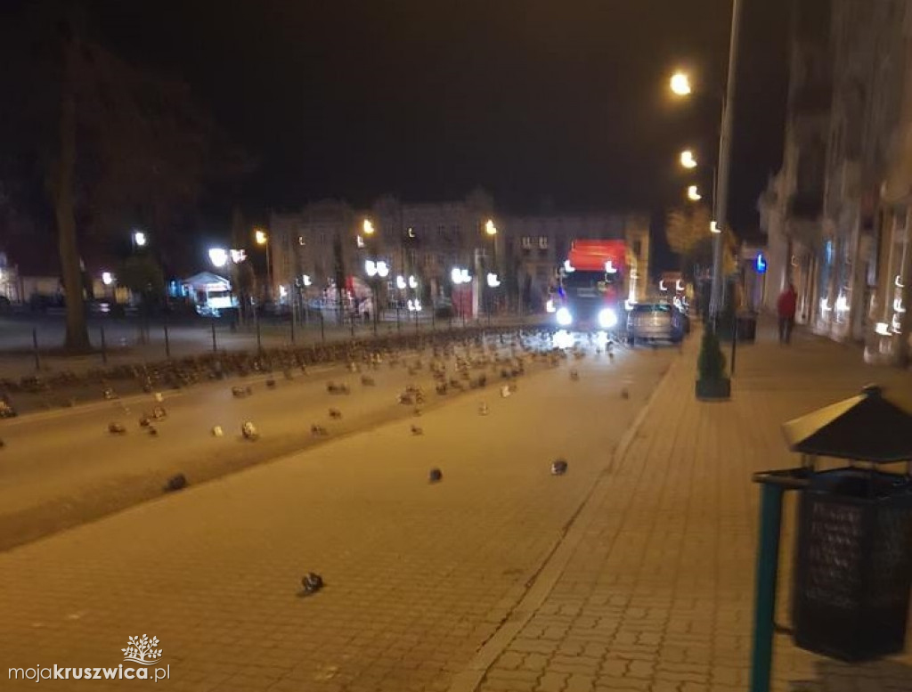 Zgubił buraki jadąc przez miasto