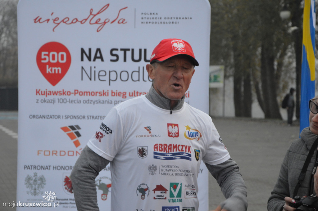 Ultramaratończyk w Kruszwicy