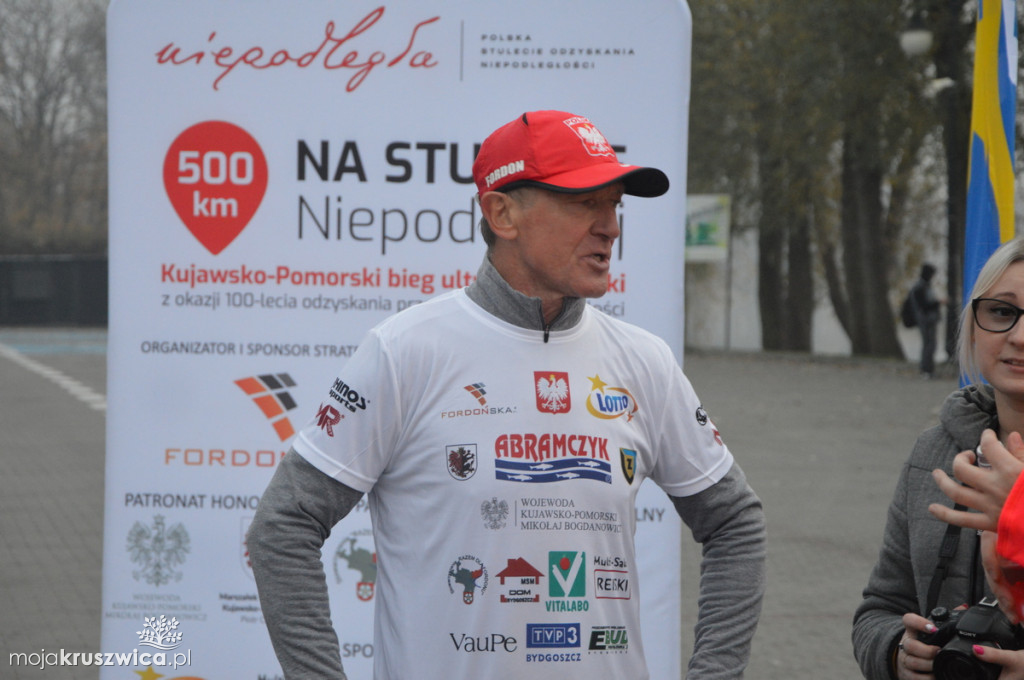 Ultramaratończyk w Kruszwicy