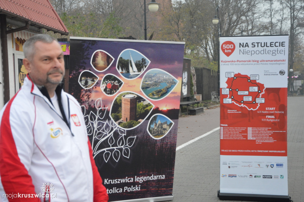 Ultramaratończyk w Kruszwicy