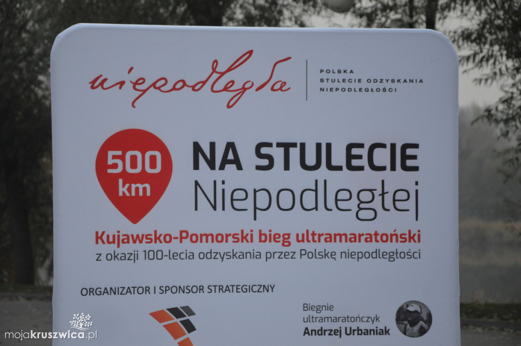 Ultramaratończyk w Kruszwicy