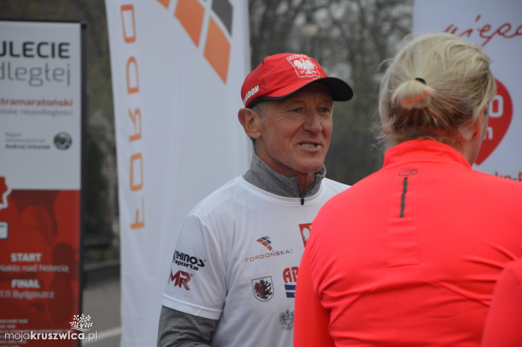 Ultramaratończyk w Kruszwicy