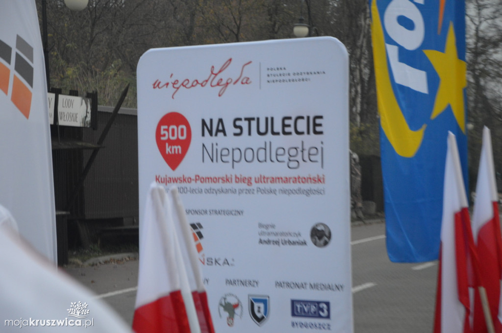 Ultramaratończyk w Kruszwicy