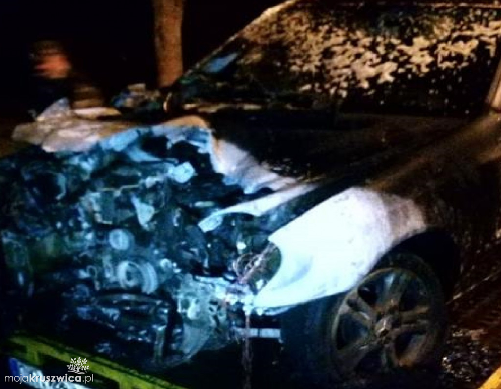 W Rzepowie spłonęło auto