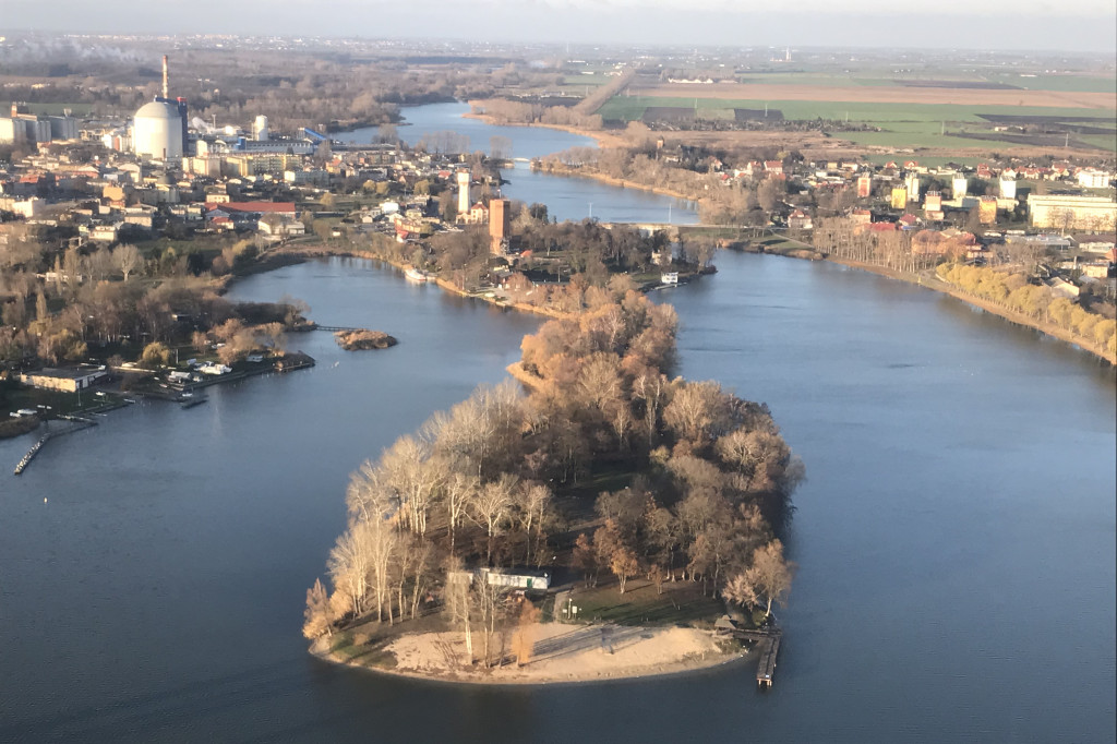 Zdjęcia z lotu nad Kruszwicą