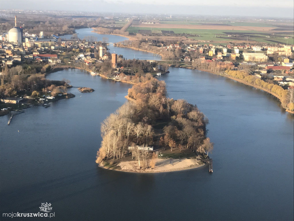 Zdjęcia z lotu nad Kruszwicą