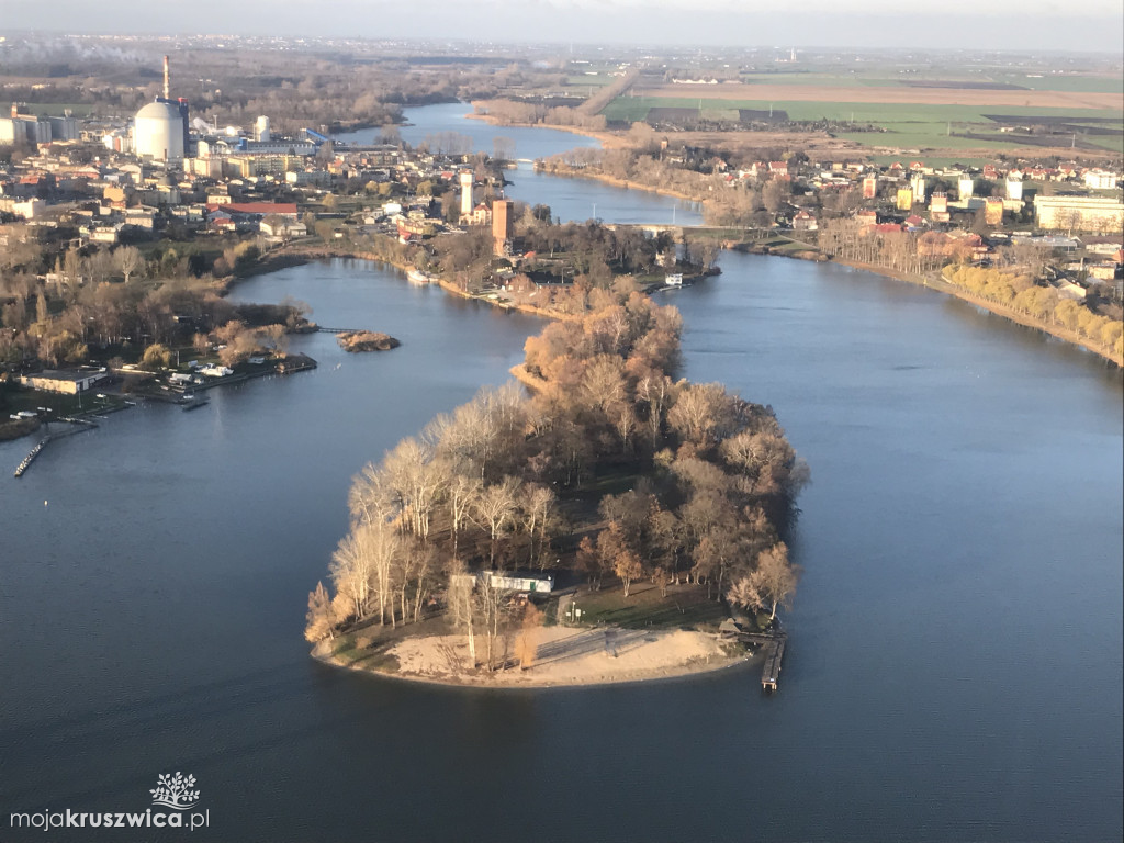 Zdjęcia z lotu nad Kruszwicą