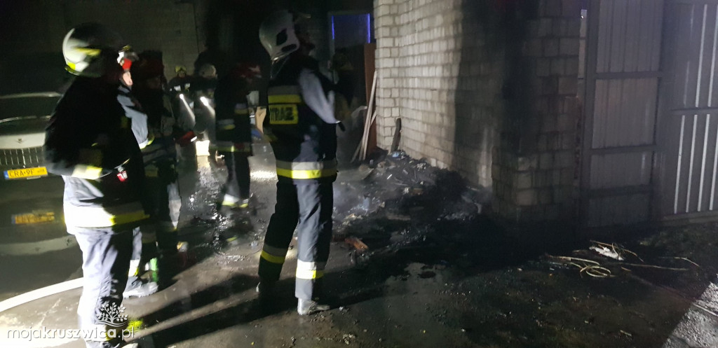 Pożar budynku gospodarczego w Chełmiczkach