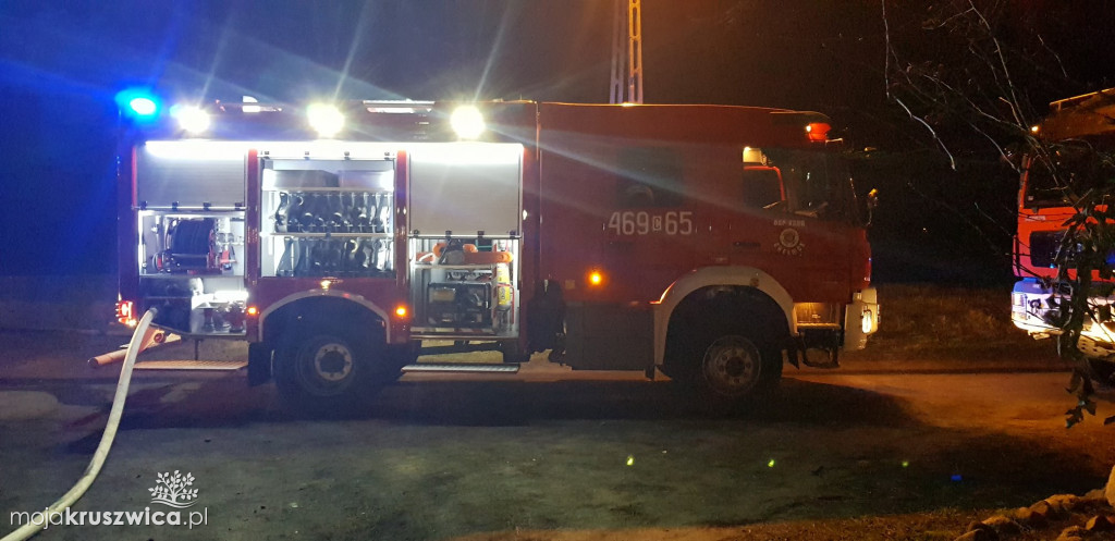 Pożar budynku gospodarczego w Chełmiczkach