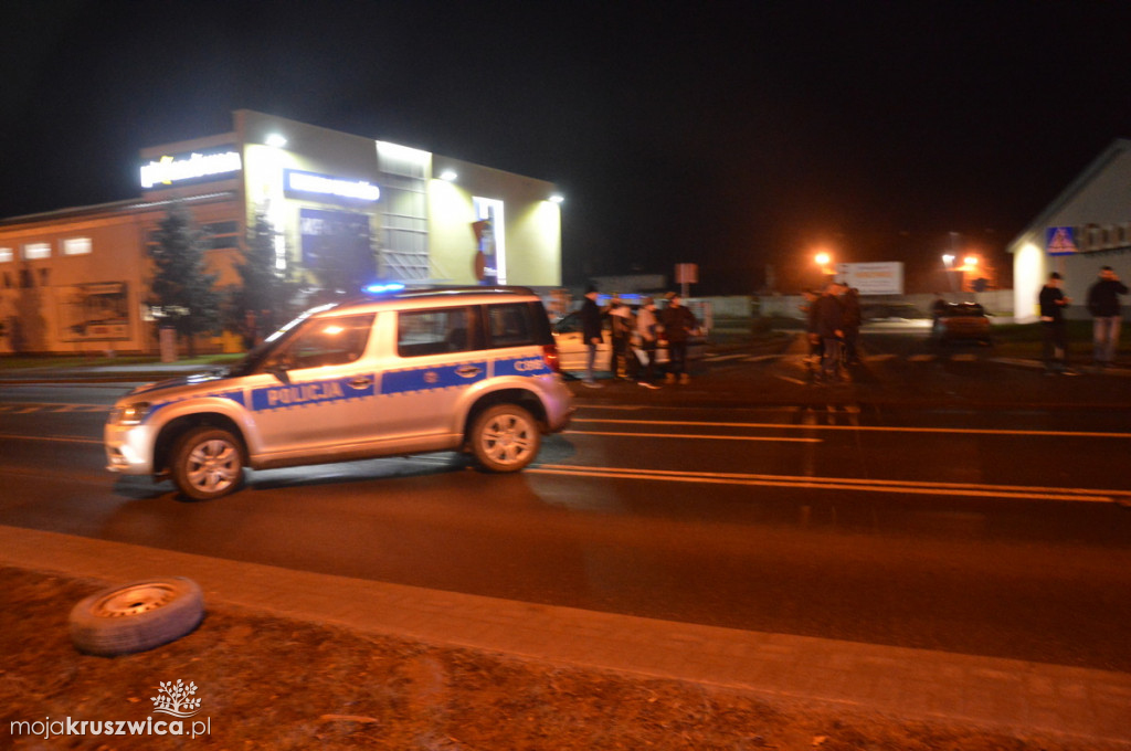 Wypadek samochodowy na ulicy Kościuszki