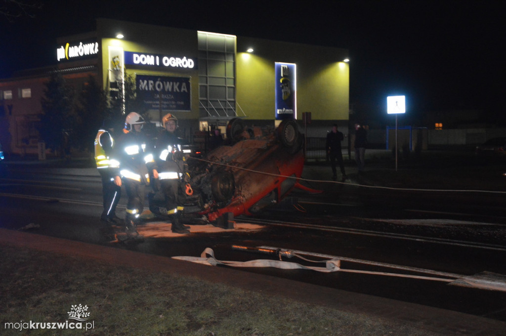 Wypadek samochodowy na ulicy Kościuszki