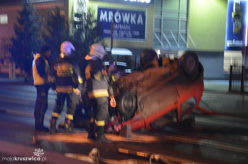 Wypadek samochodowy na ulicy Kościuszki