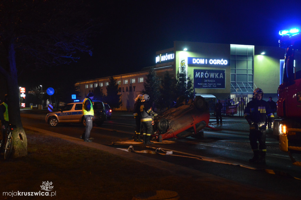 Wypadek samochodowy na ulicy Kościuszki