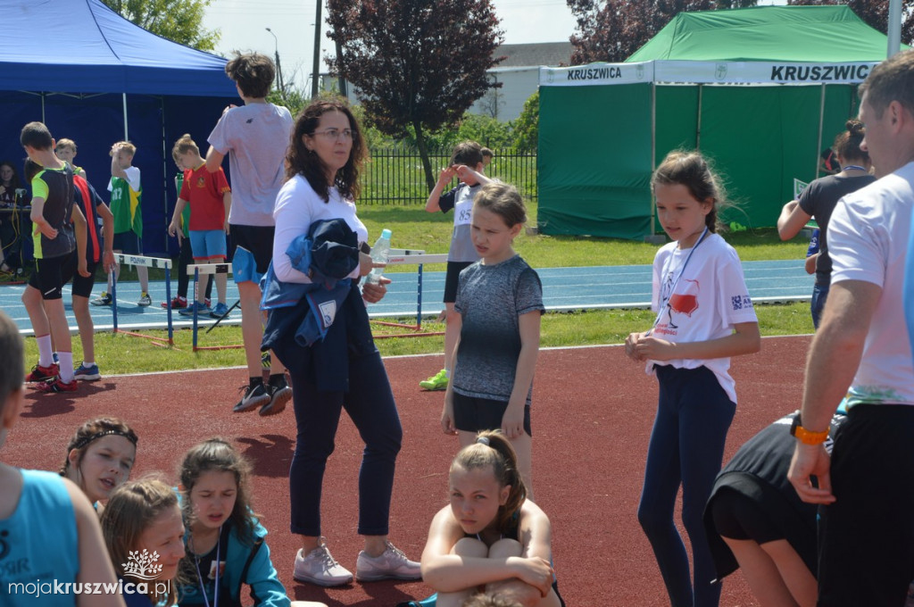 Otwarte Mistrzostwa Kruszwicy dzieci w lekkiej atletyce.