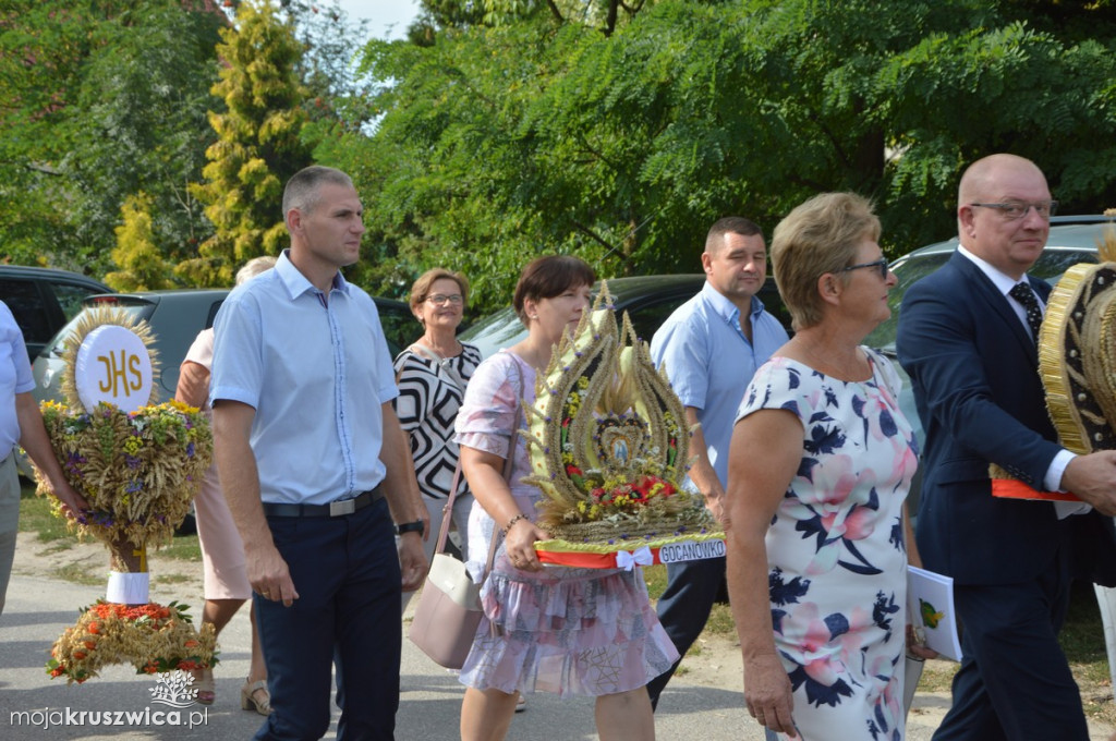 Barwny korowód dożynkowy