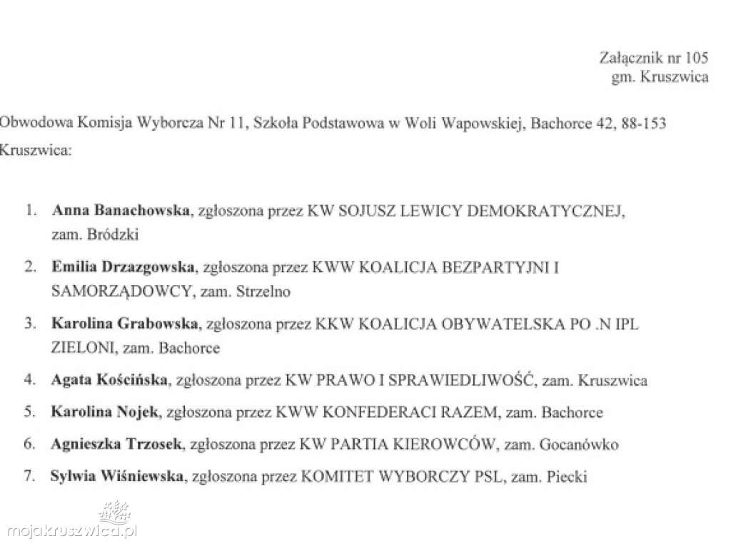 Obwieszczenia PKW w sprawie OKW