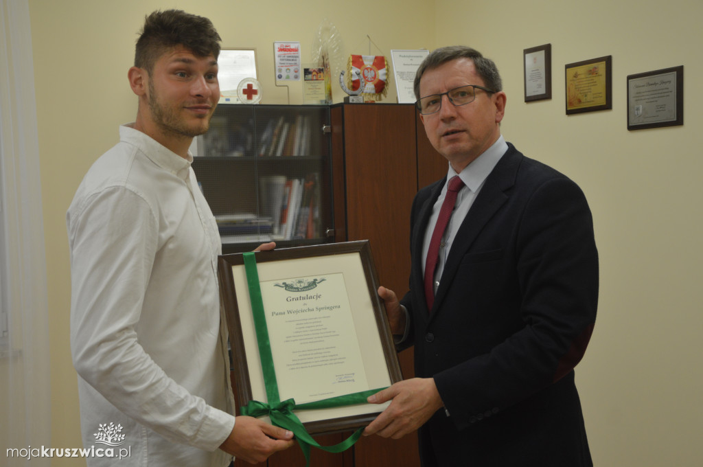Sportowcy u Burmistrza Kruszwicy