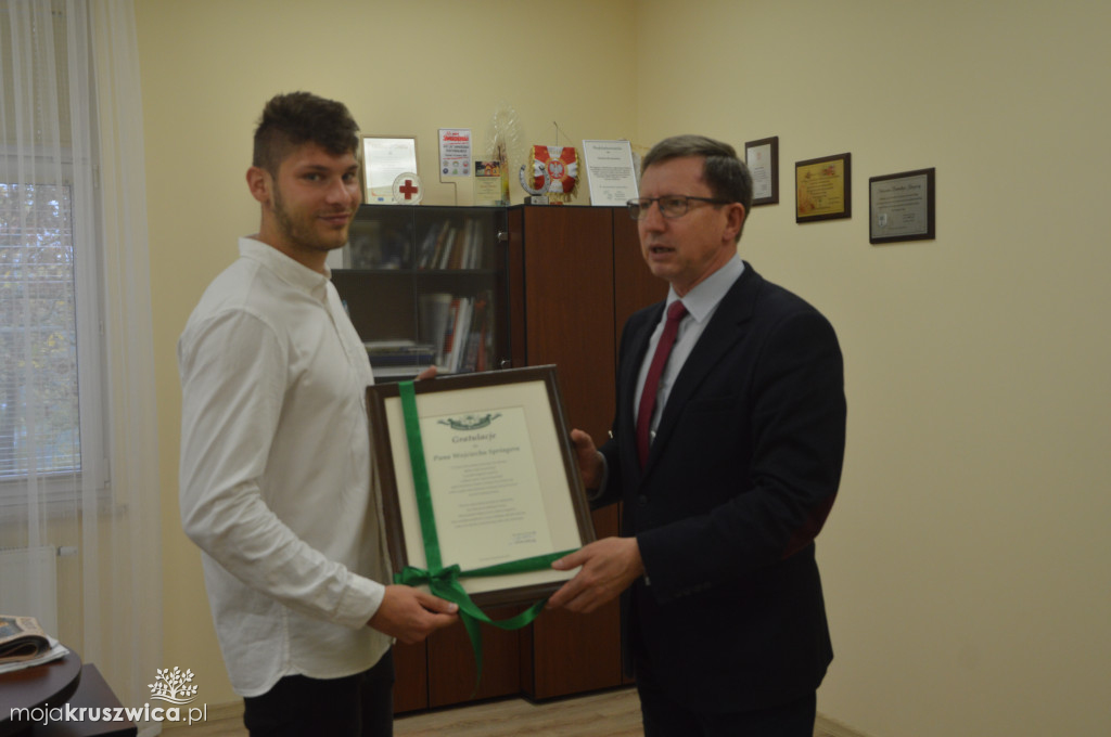 Sportowcy u Burmistrza Kruszwicy