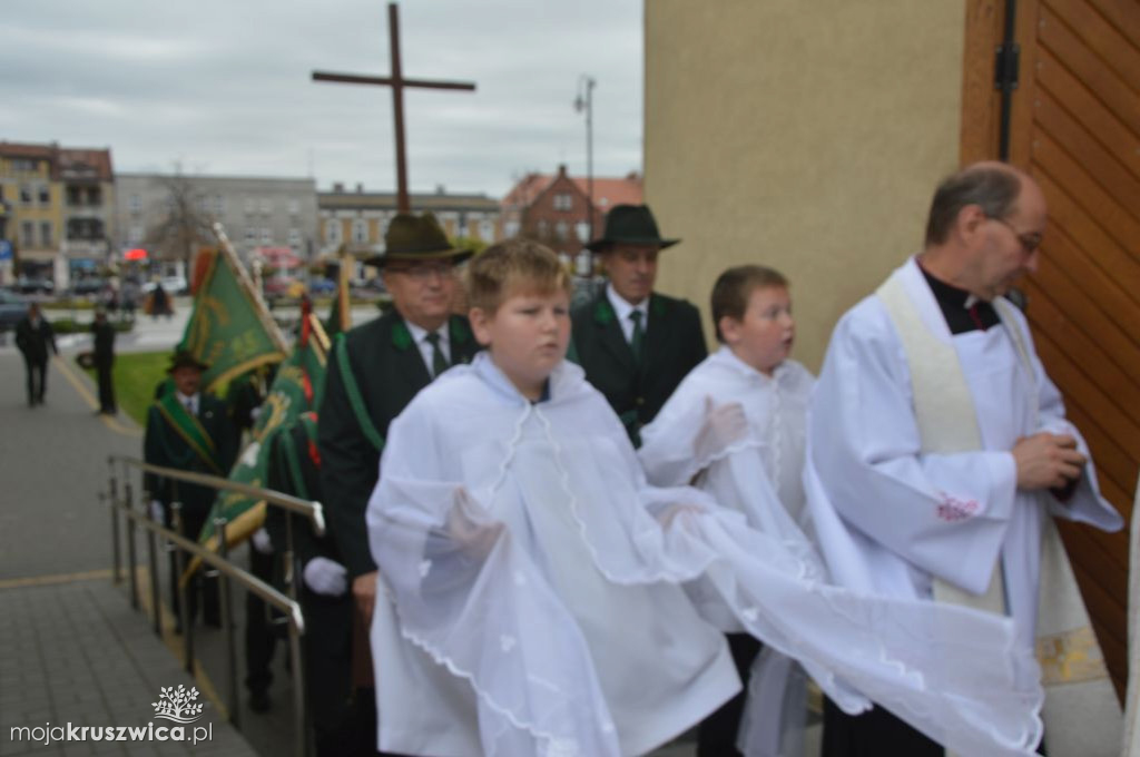 Myśliwi modlą się za wstawiennictwem św.Huberta