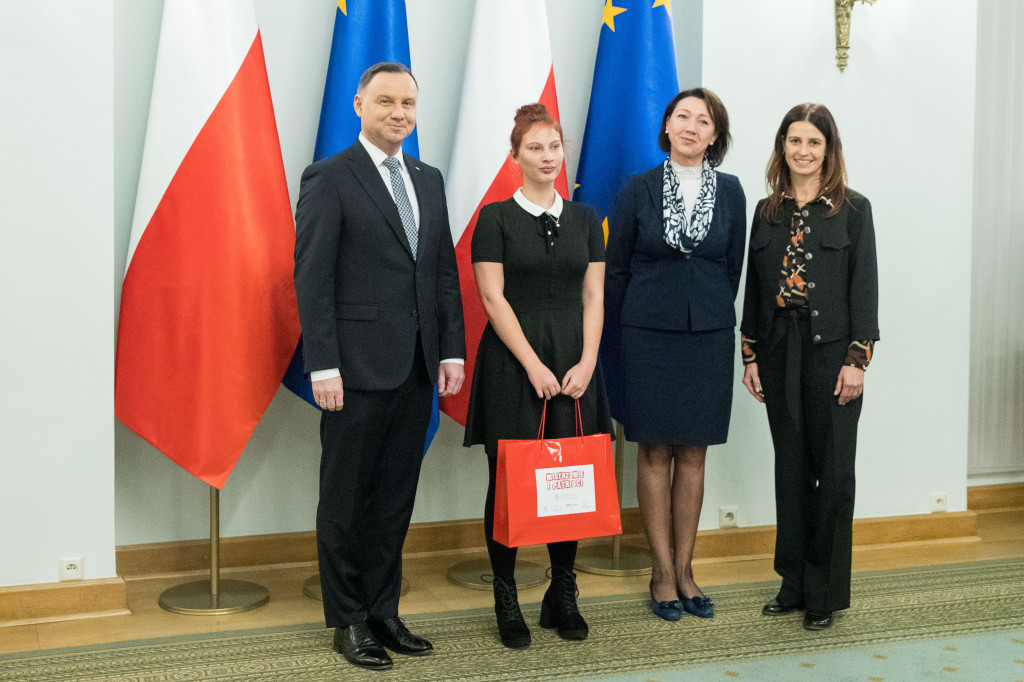 Patrycja Czerwińska z nagrodą Prezydenta RP
