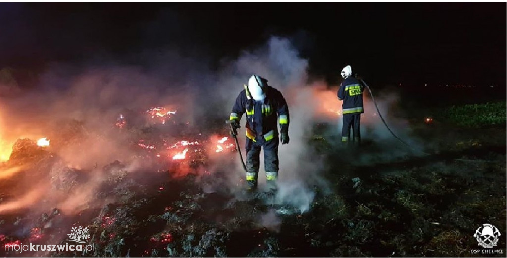 Płonące stogi w Głębokim