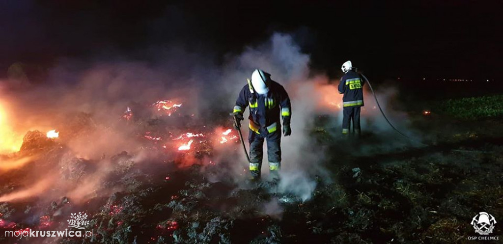 Płonące stogi w Głębokim