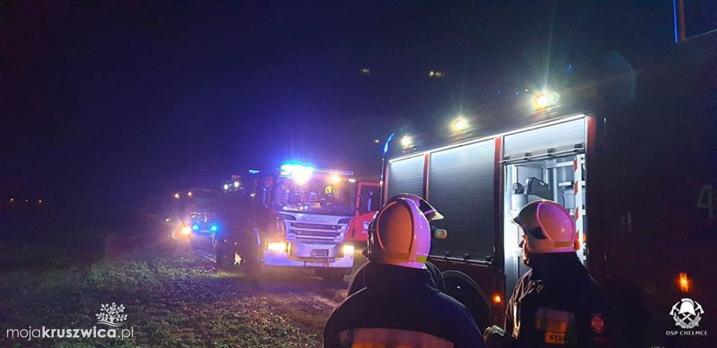 Płonące stogi w Głębokim
