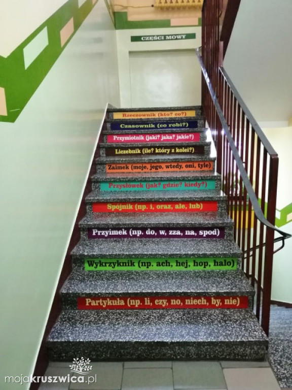 Naklejki edukacyjne w SP nr 1
