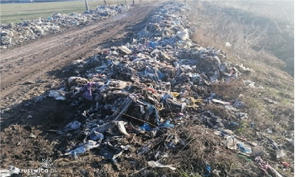 Podpalono śmieci w okolicy Sławska Wielkiego