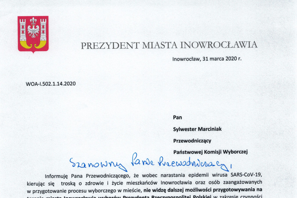 Pismo Ryszarda Brejzy