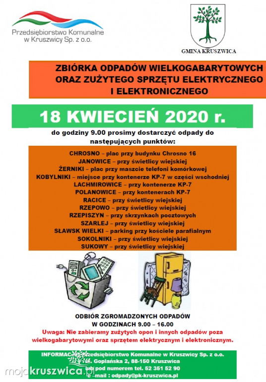 Harmonogramy wywozu odpadów