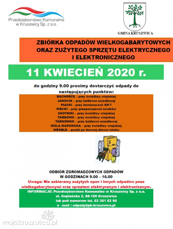 Harmonogramy wywozu odpadów
