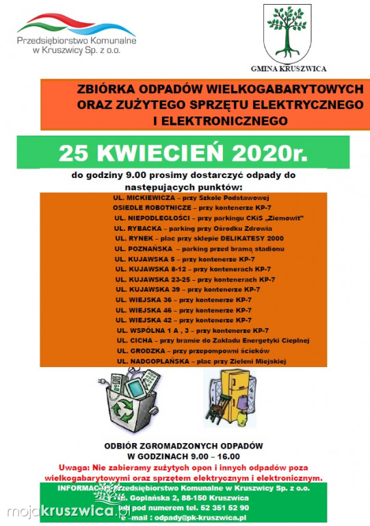 Harmonogramy wywozu odpadów