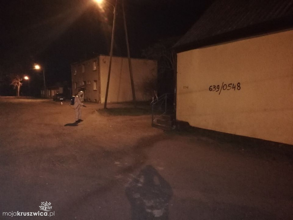 Dezynfekują miasto w godzinach nocnych [ZDJĘCIA]
