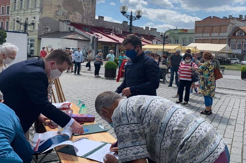 Zbierali podpisy w regionie