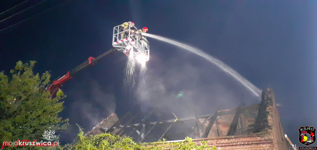  W Skotnikach spalił się dom. W akcji wzięły udział jednostki z Kruszwicy, Inowrocławia i Dobrego