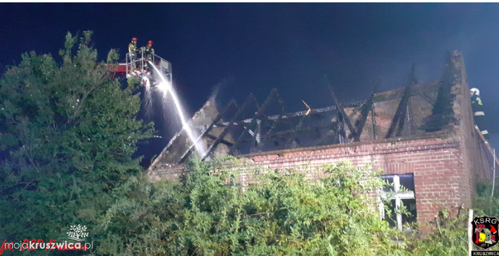  W Skotnikach spalił się dom. W akcji wzięły udział jednostki z Kruszwicy, Inowrocławia i Dobrego