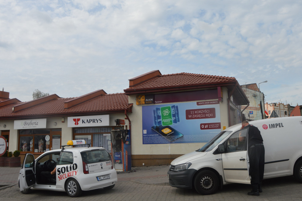 Spłonął bankomat przy Zamkowej